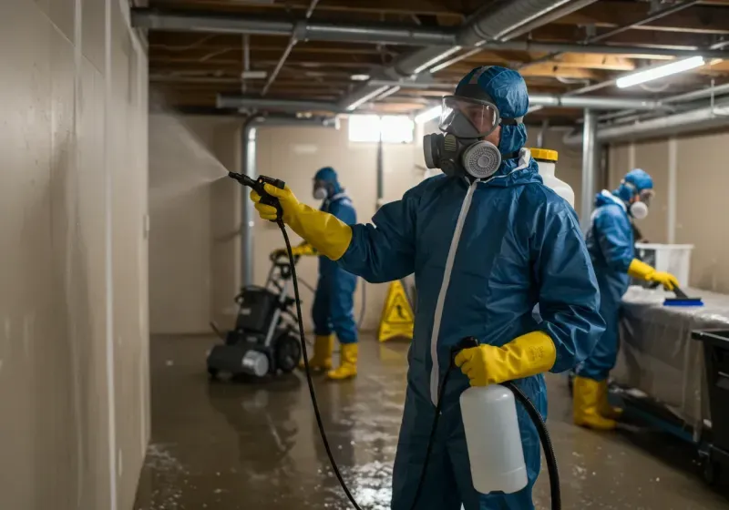 Basement Sanitization and Antimicrobial Treatment process in Calipatria, CA