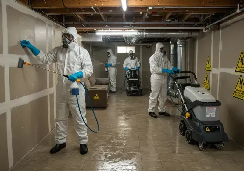 Basement Moisture Removal and Structural Drying process in Calipatria, CA